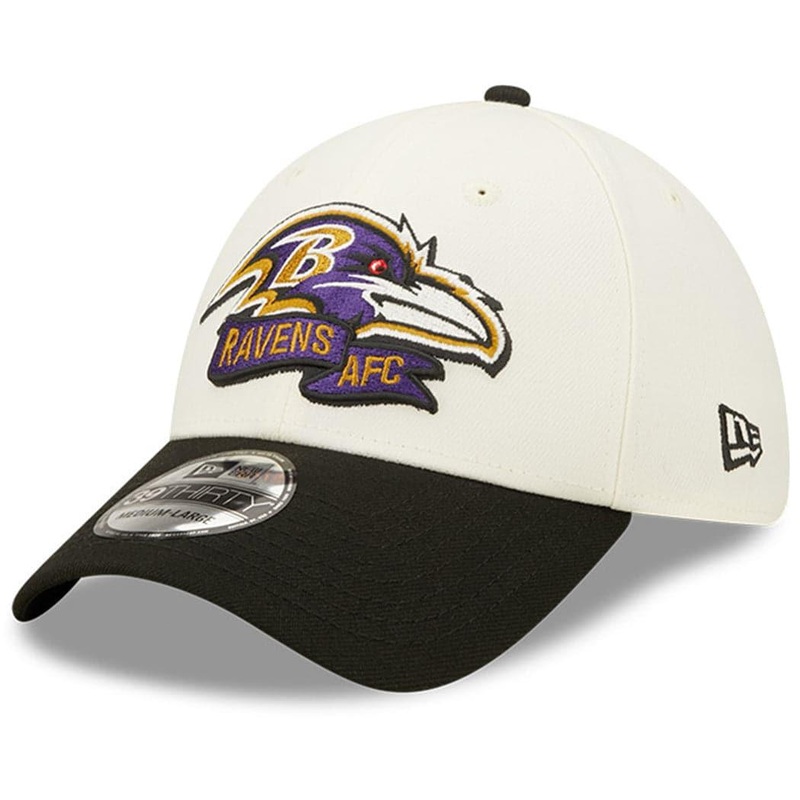 Baltimore Ravens New Era NFL 22 Sideline 39THIRTY Stretch Fit Hat – Chrome White