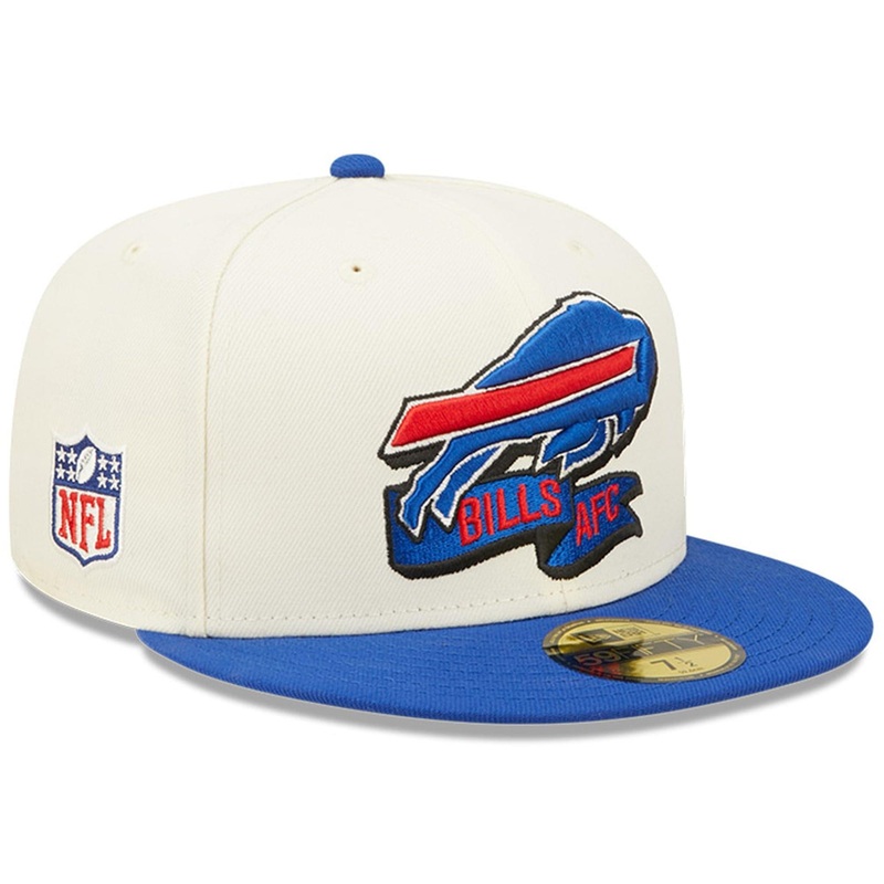 Buffalo Bills New Era NFL 22 Sideline 59FIFTY Fitted Hat – Chrome White