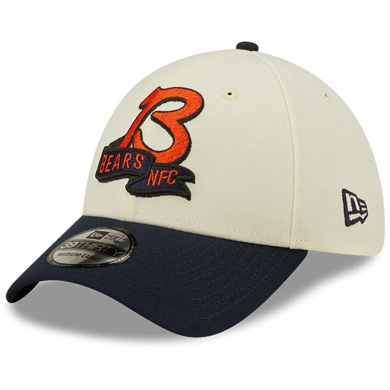 Chicago Bears New Era NFL 22 Sideline 39THIRTY Stretch Fit Hat – Chrome White