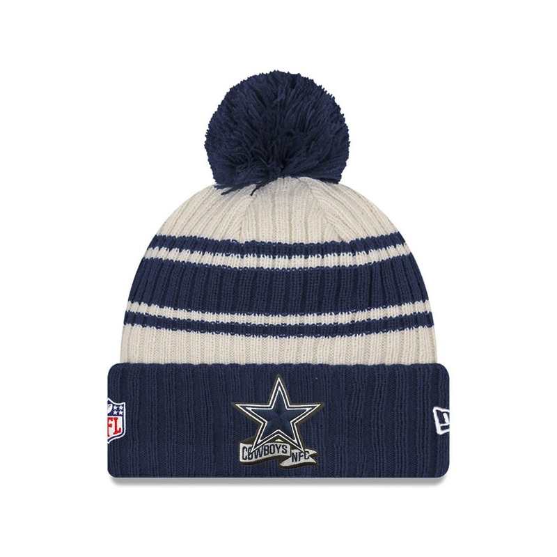 Childs Dallas Cowboys New Era NFL 22 Sideline Knit Beanie – Navy