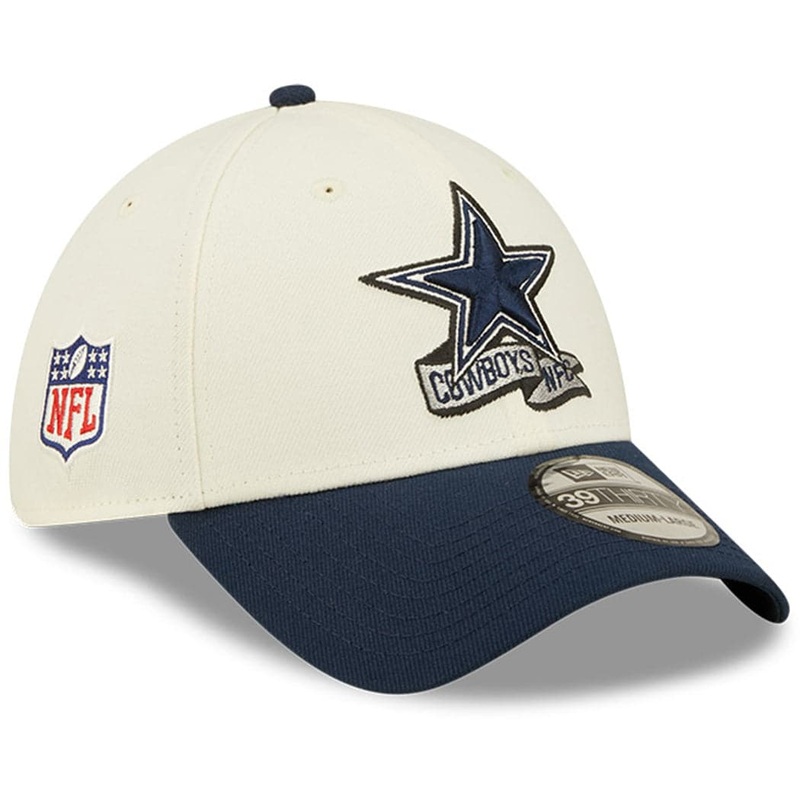 Dallas Cowboys New Era NFL 22 Sideline 39THIRTY Stretch Fit Hat – Chrome White