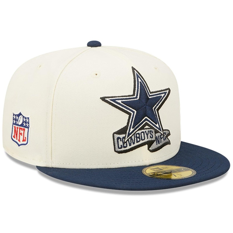 Dallas Cowboys New Era NFL 22 Sideline 59FIFTY Fitted Hat – Chrome White
