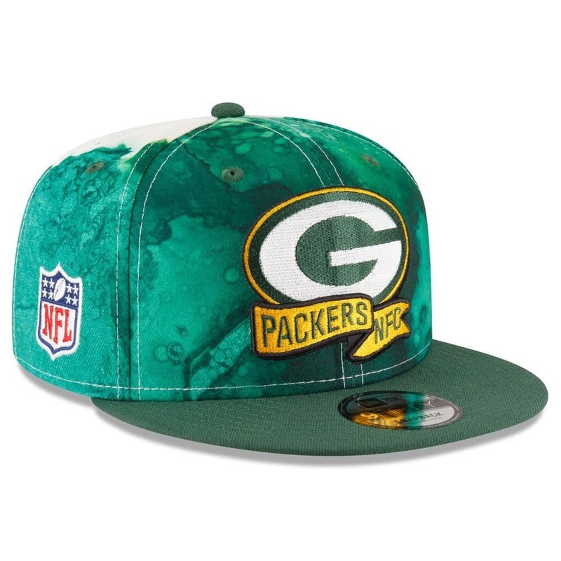 Green Bay Packers New Era NFL 22 Sideline Ink 9FIFTY Snapback Hat – Green