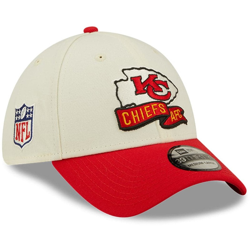 Kansas City Chiefs New Era NFL 22 Sideline 39THIRTY Stretch Fit Hat – Chrome White