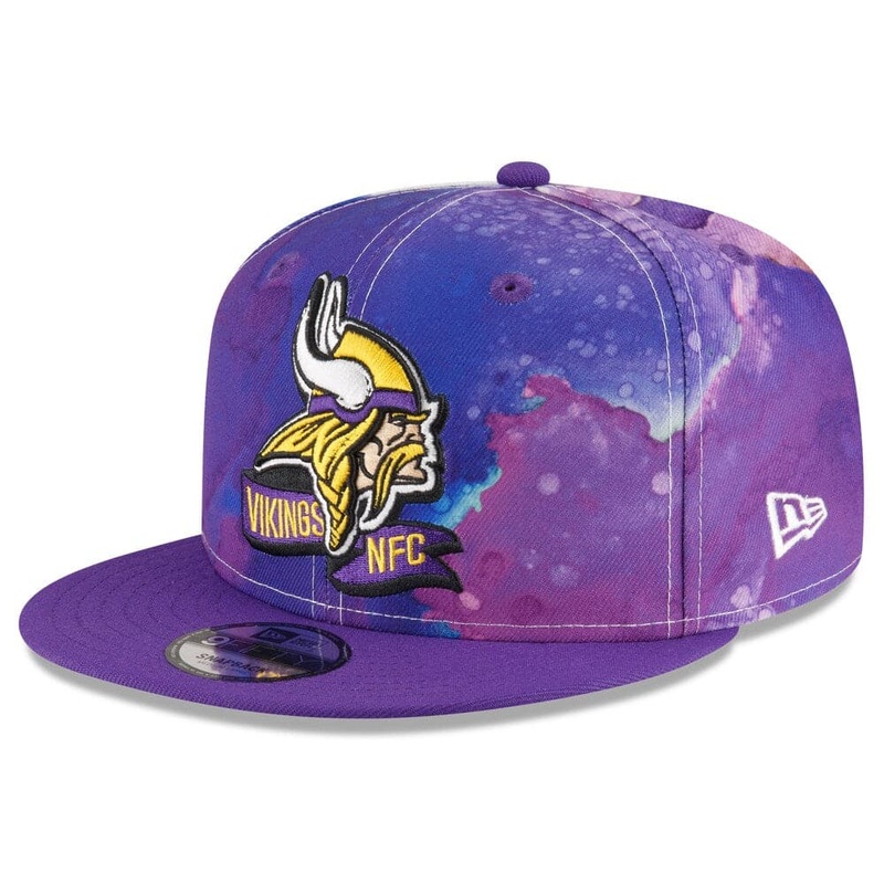Minnesota Vikings New Era NFL 22 Sideline Ink 9FIFTY Snapback Hat – Purple