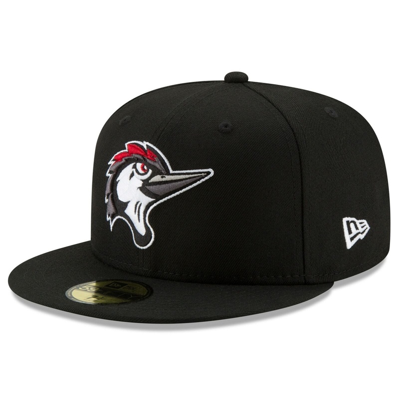 New Era Black Fayetteville Woodpeckers Home Authentic Collection On-Field 59FIFTY Fitted Hat