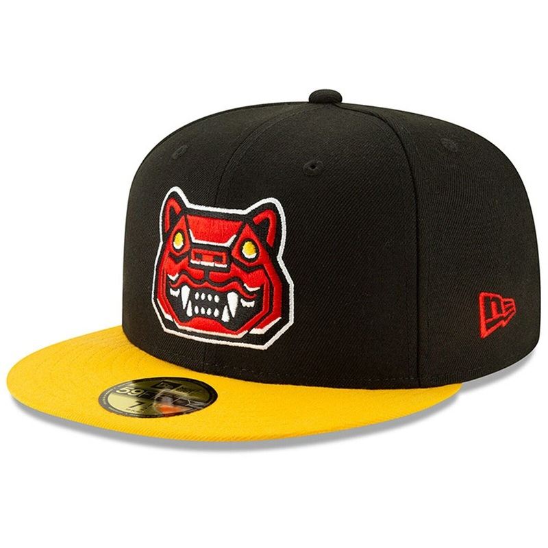 New Era Black/Gold New Hampshire Gatos Feroces Copa de la Diversion 59FIFTY Fitted Hat