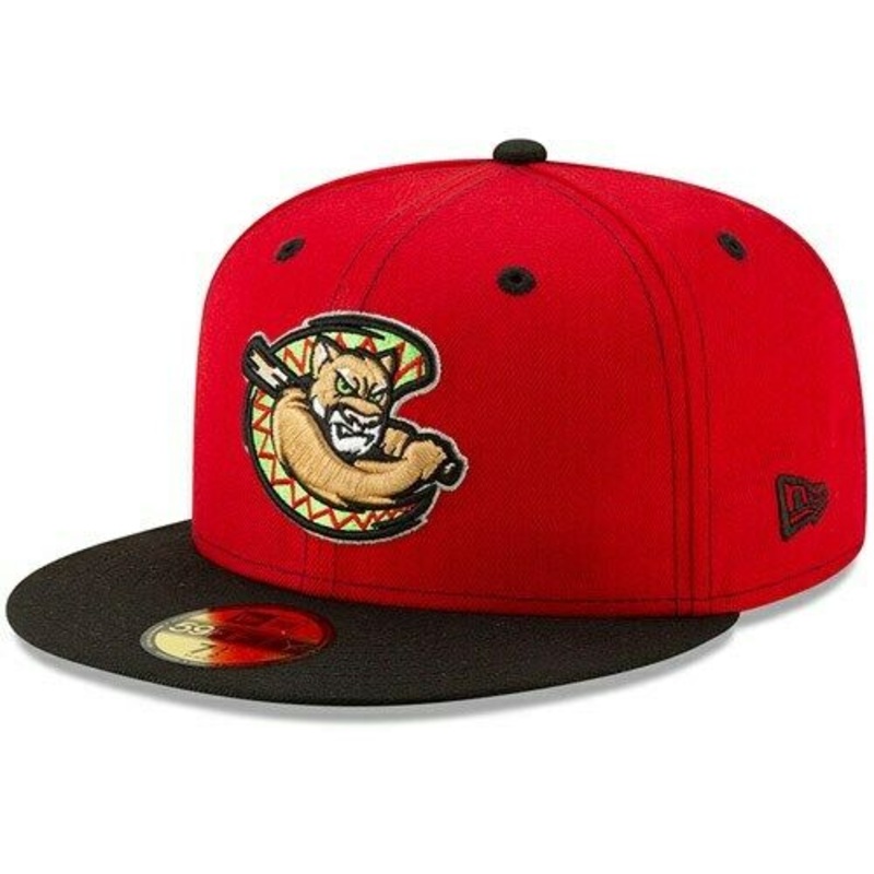 New Era Red/Black Kane County Cougars Copa de la Diversion 59FIFTY Fitted Hat