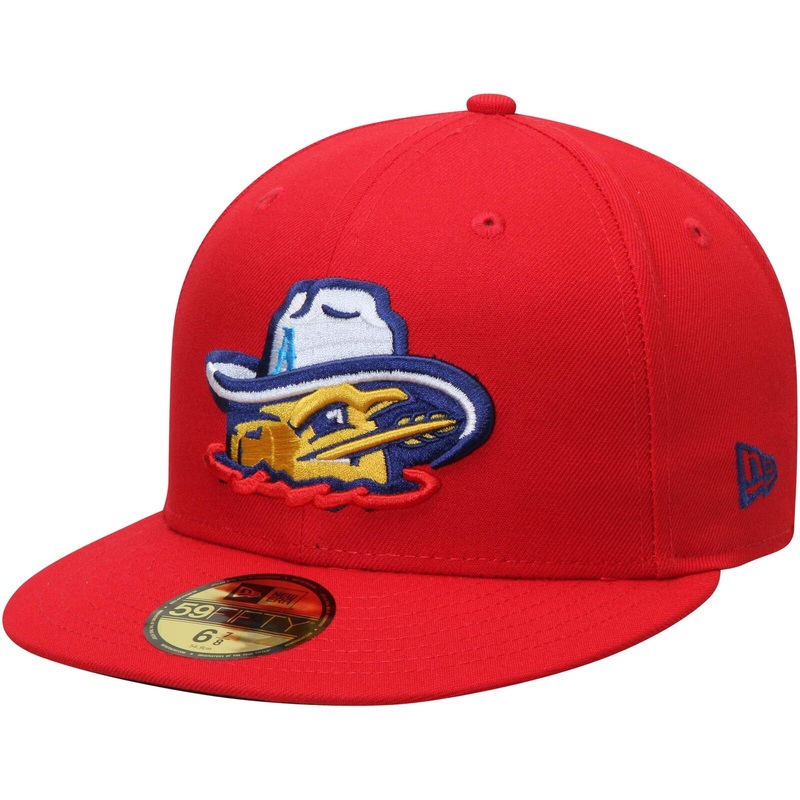 New Era Scarlet Amarillo Sod Poodles Alternate 4 Authentic Collection On-Field 59FIFTY Fitted Hat