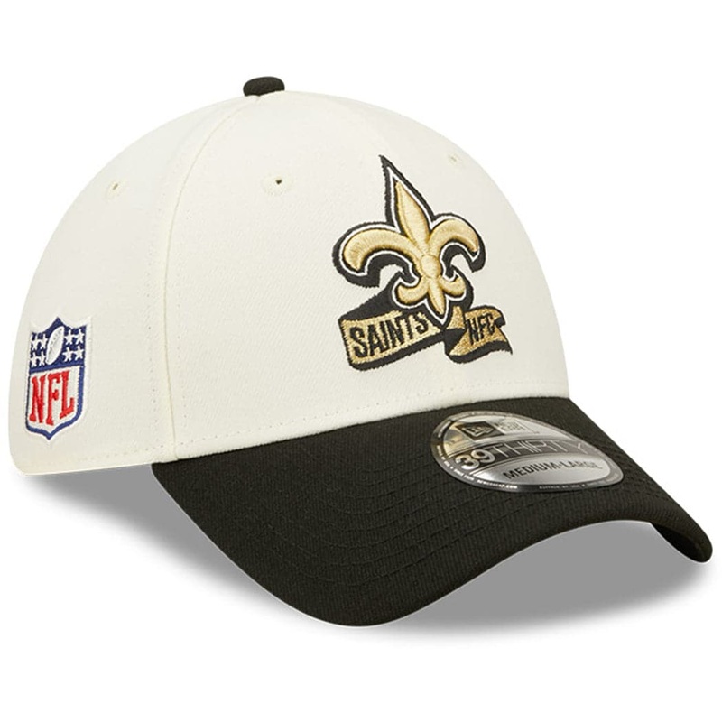 New Orleans Saints New Era NFL 22 Sideline 39THIRTY Stretch Fit Hat – Chrome White