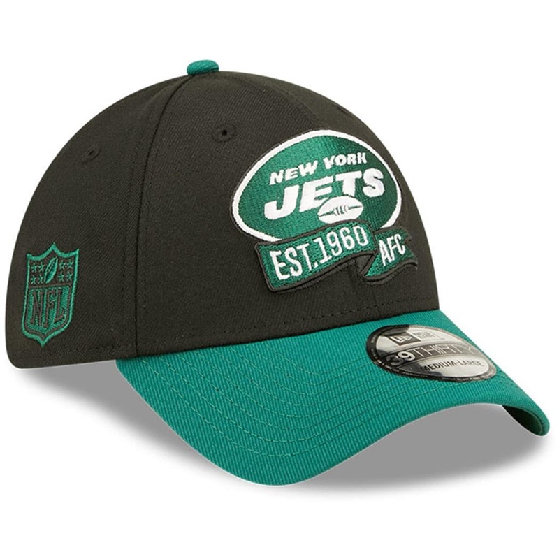 New York Jets New Era NFL 22 Sideline Secondary 39THIRTY Stretch Fit Hat – Black