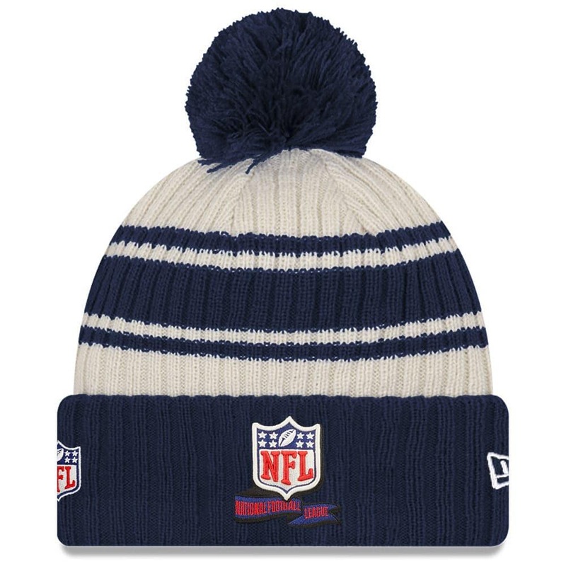 NFL Shield New Era NFL 22 Sideline Knit Beanie – Chrome White