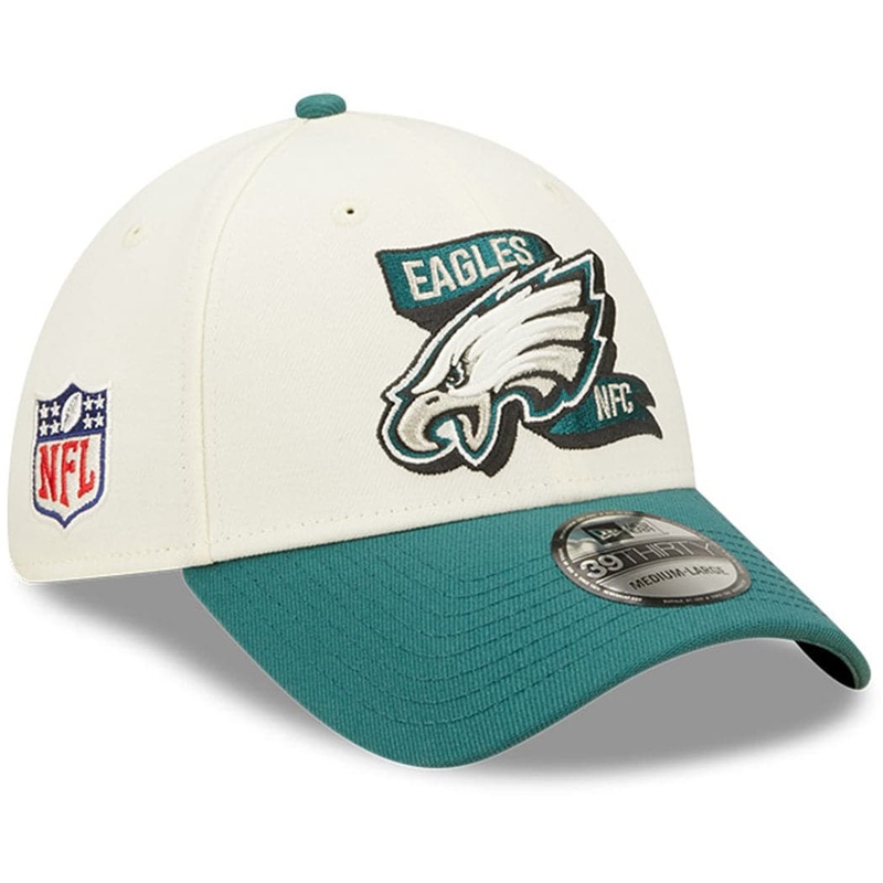 Philadelphia Eagles New Era NFL 22 Sideline 39THIRTY Stretch Fit Hat – Chrome White