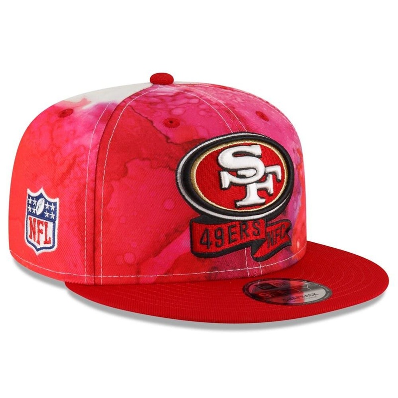 San Francisco 49ers New Era NFL 22 Sideline Ink 9FIFTY Snapback Hat – Red