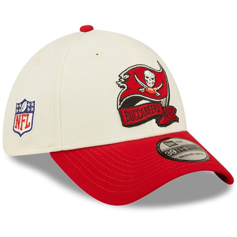 Tampa Bay Buccaneers New Era NFL 22 Sideline 39THIRTY Stretch Fit Hat – Chrome White
