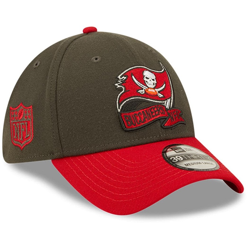 Tampa Bay Buccaneers New Era NFL 22 Sideline Secondary 39THIRTY Stretch Fit Hat – Pewter
