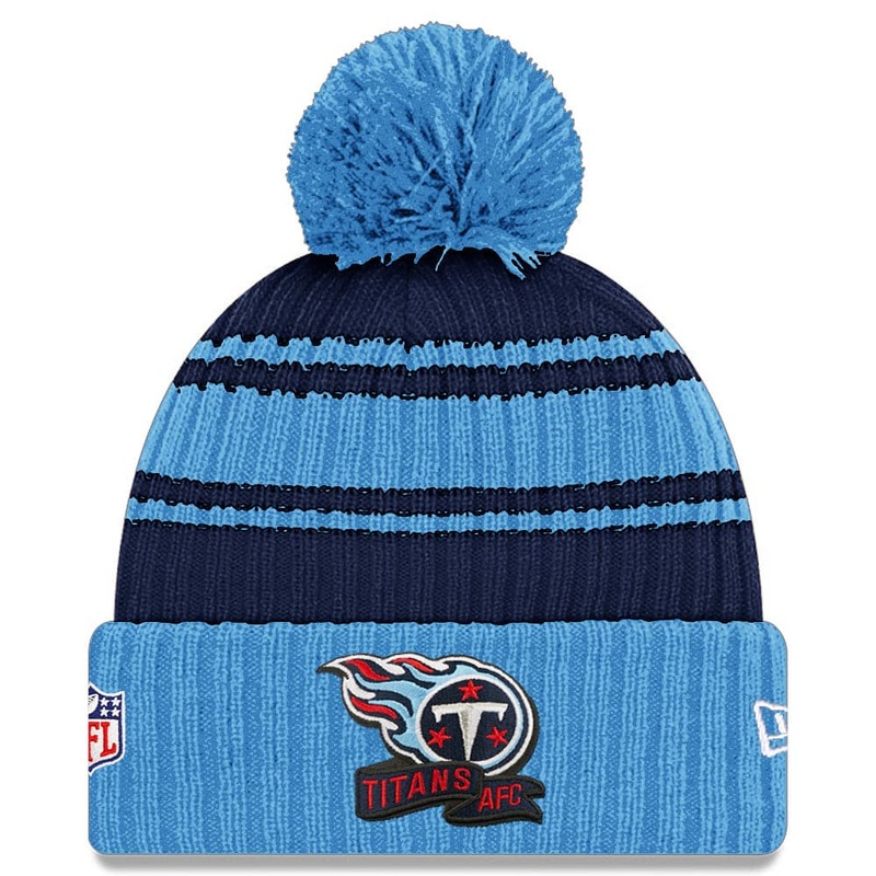 Tennessee Titans New Era NFL 22 Sideline Knit Beanie – Blue