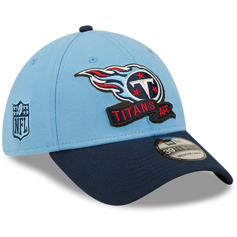 Tennessee Titans New Era NFL 22 Sideline Secondary 39THIRTY Stretch Fit Hat – Blue