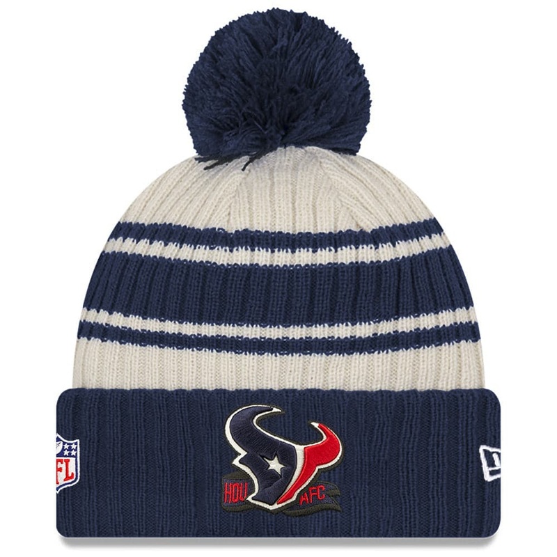 Houston Texans New Era NFL 22 Sideline Knit Beanie – Chrome White