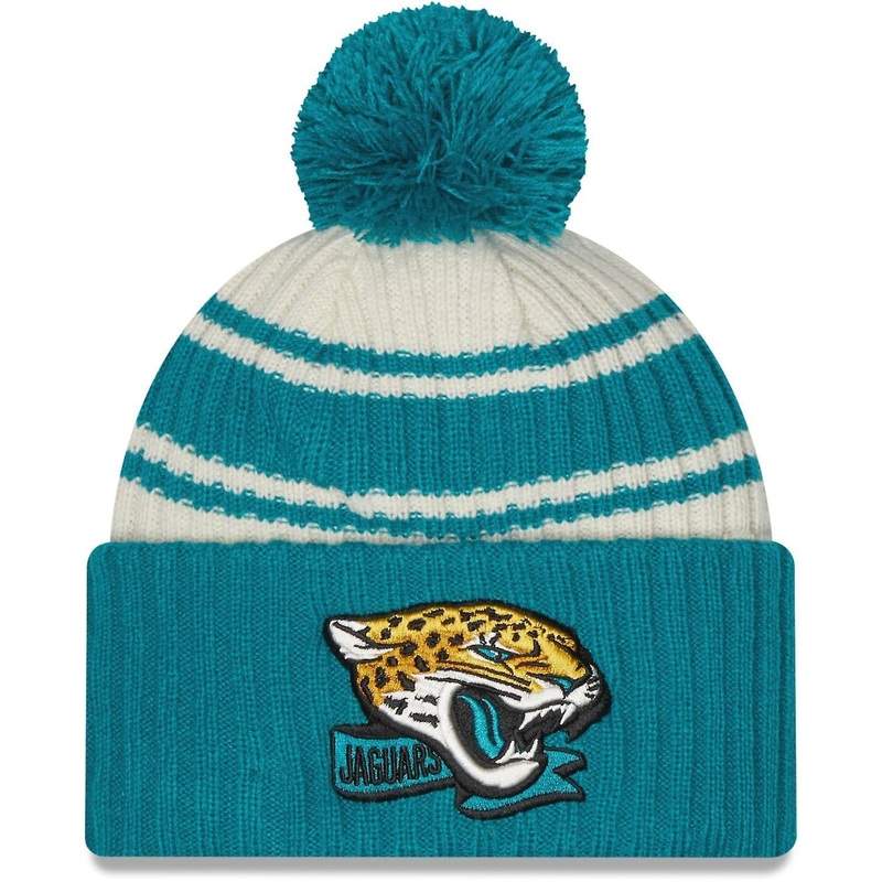 Jacksonville Jaguars New Era NFL 22 Sideline Knit Beanie – Chrome White