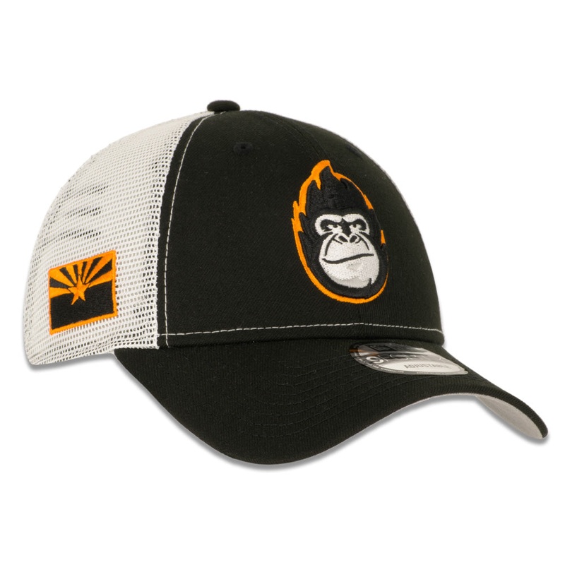 NBA Phoenix Suns New Era Gorilla 9FORTY Trucker Adjustable Hat – Black
