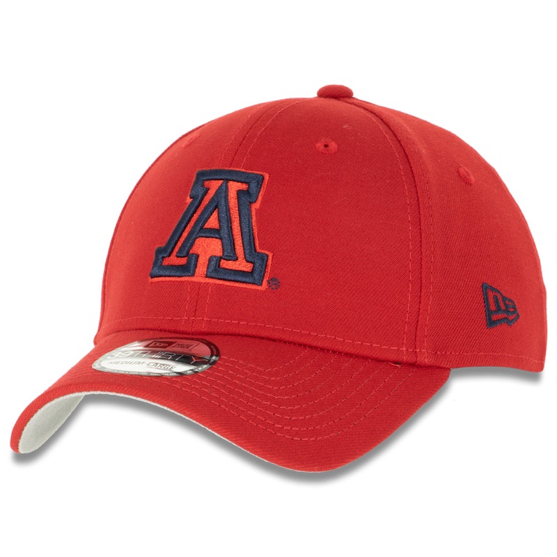 NCAA Arizona Wildcats New Era Basic Tonal 39THIRTY Flex Fit Hat – Red