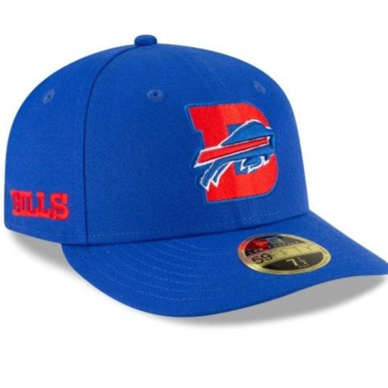 New Era Buffalo Bills Logo Mix Low Profile 59fifty Fitted Hat