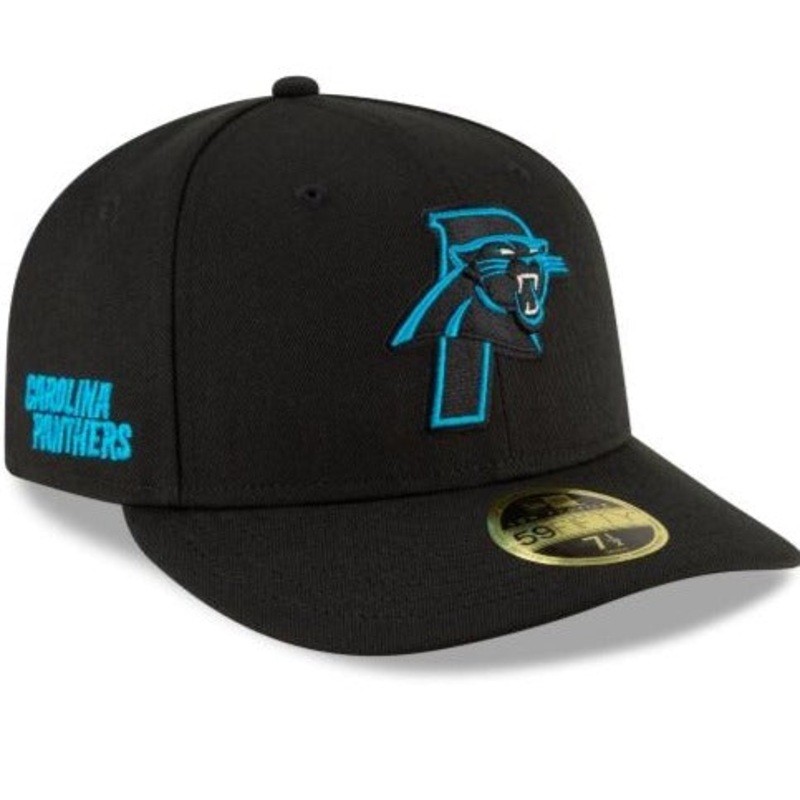 New Era Carolina Panthers Logo Mix Low Profile 59fifty Fitted Hat