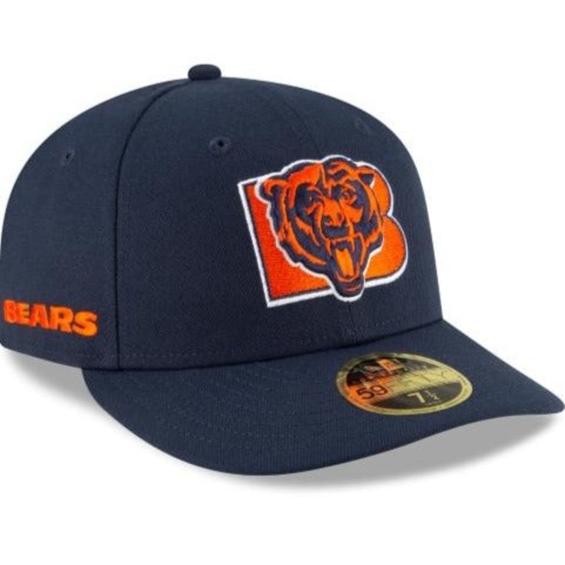 New Era Chicago Bears Logo Mix Low Profile 59fifty Fitted Hat