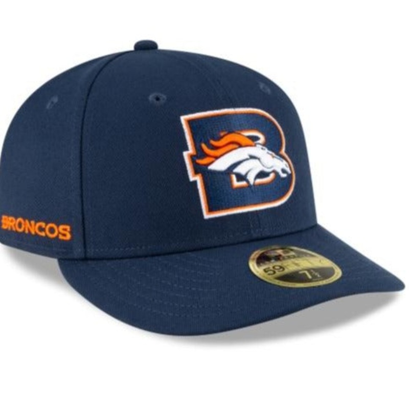 New Era Denver Broncos Logo Mix Low Profile 59fifty Fitted Hat