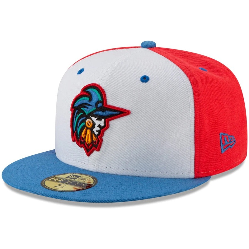 New Era Guerreros de Fayetteville White/Blue Copa de la Diversion 59FIFTY Fitted Hat
