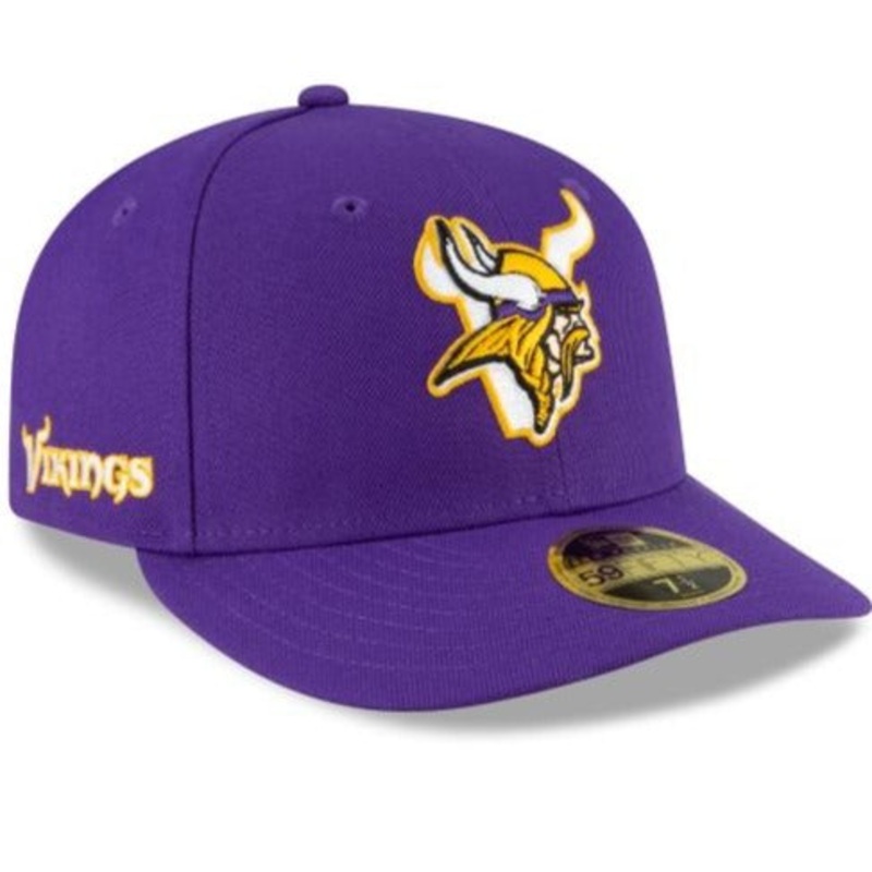 New Era Minnesota Vikings Logo Mix Low Profile 59fifty Fitted Hat