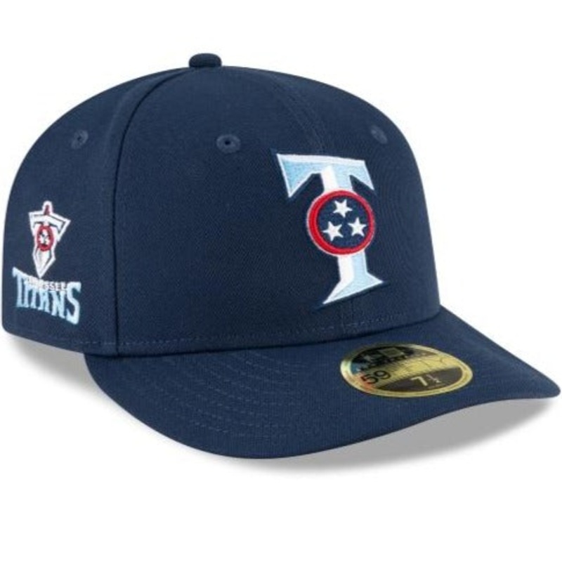 New Era Tennessee Titans Logo Mix Low Profile 59fifty Fitted Hat