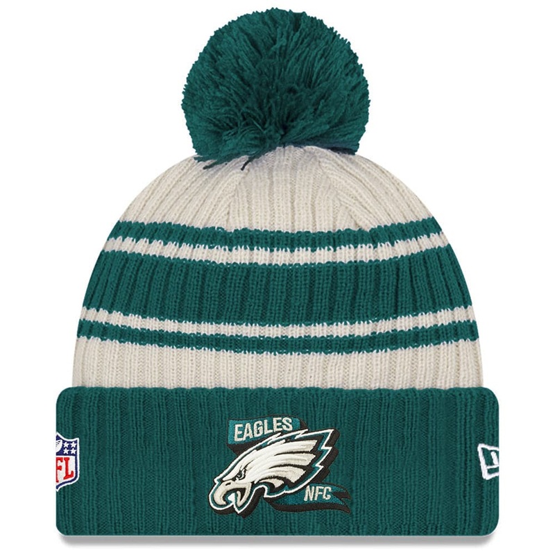 Philadelphia Eagles New Era NFL 22 Sideline Knit Beanie –  Chrome White
