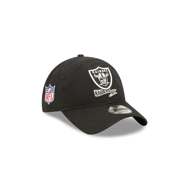 Toddlers Las Vegas Raiders New Era NFL 22 Sideline 9TWENTY Strapback Hat – Black