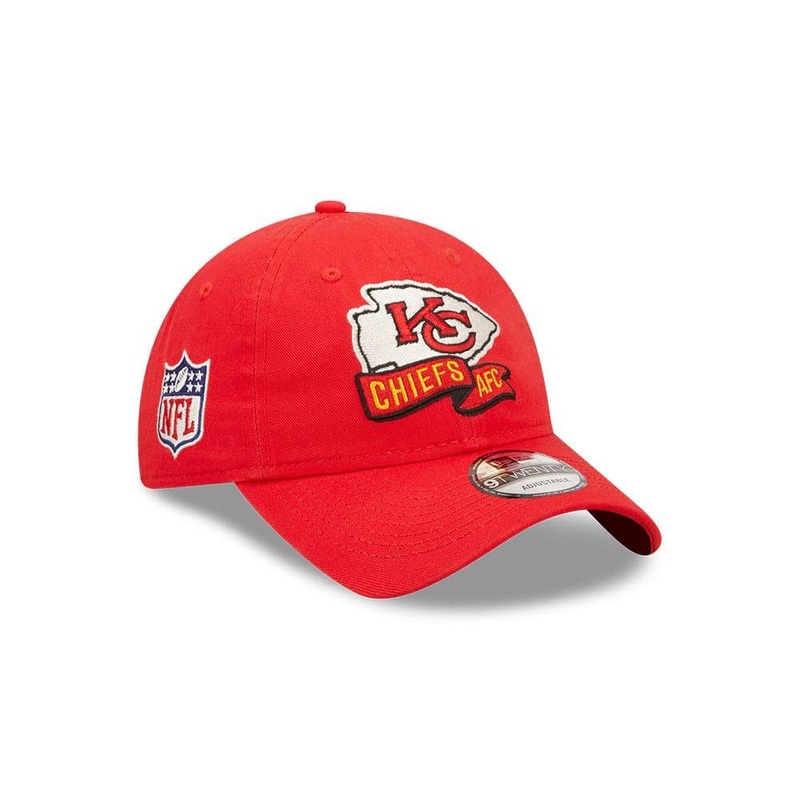 Youths Kansas City Chiefs New Era NFL 22 Sideline 9TWENTY Strapback Hat – Red