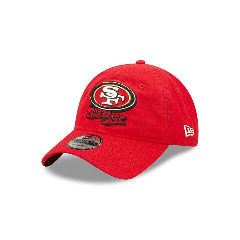 Youths San Francisco 49ers New Era NFL 22 Sideline 9TWENTY Strapback Hat – Red