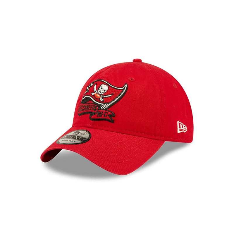 Youths Tampa Bay Buccaneers New Era NFL 22 Sideline 9TWENTY Strapback Hat – Red