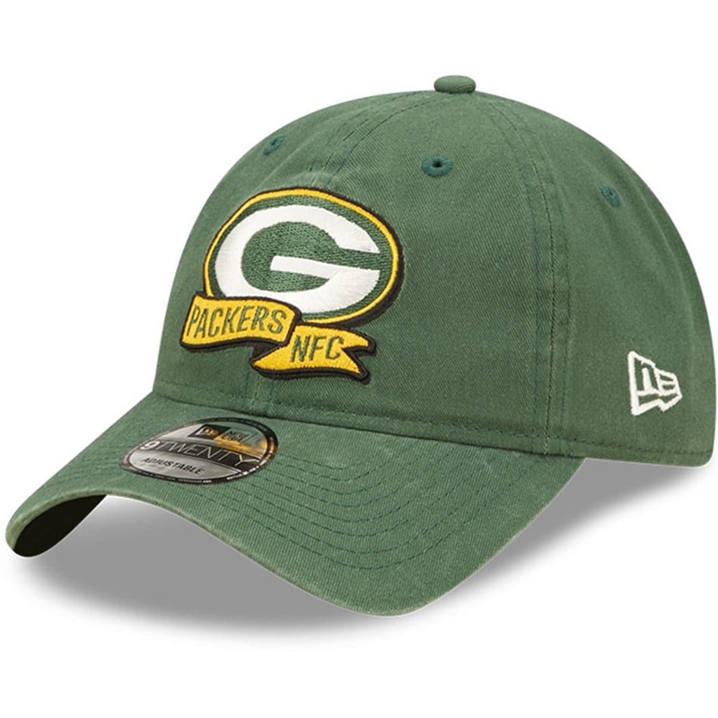 Green Bay Packers New Era NFL 22 Sideline 9TWENTY Strapback Hat – Green