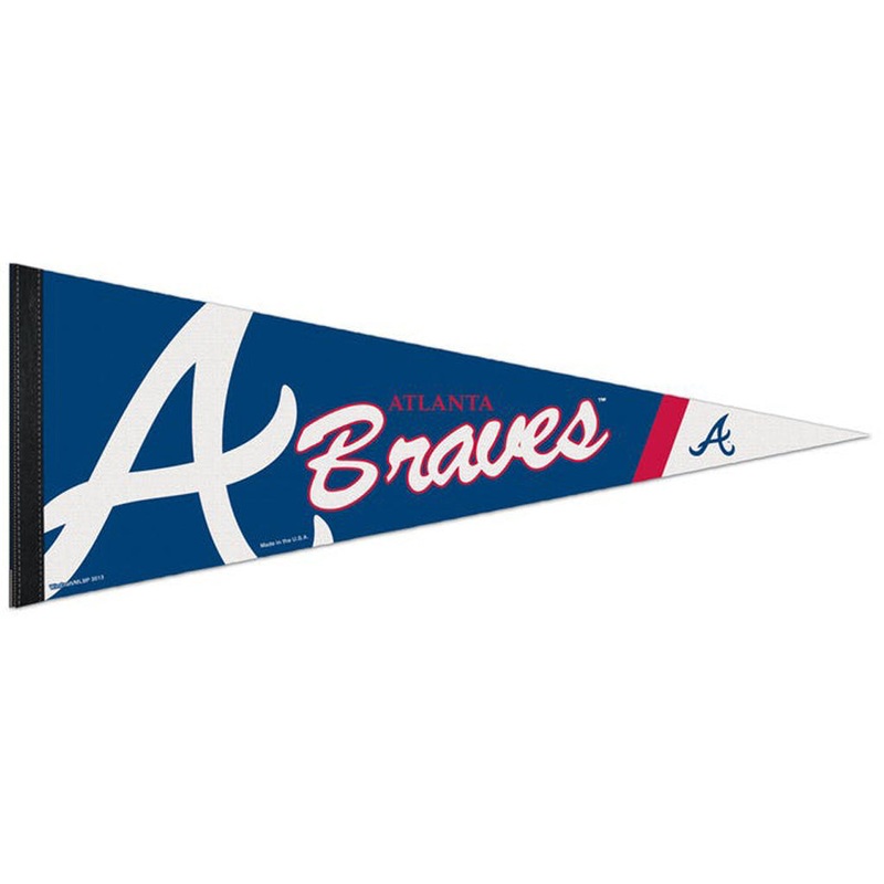 MLB Atlanta Braves WinCraft Stripe Premium Pennant – Navy
