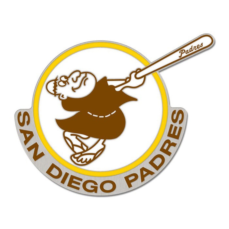 MLB San Diego Padres WinCraft Cooperstown Logo Pin – Brown