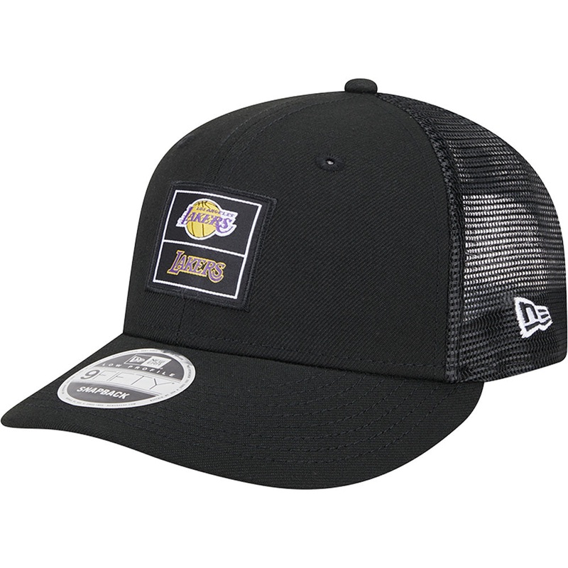 NBA Los Angeles Lakers New Era Labeled Low-Profile 9FIFTY Snapback Hat
