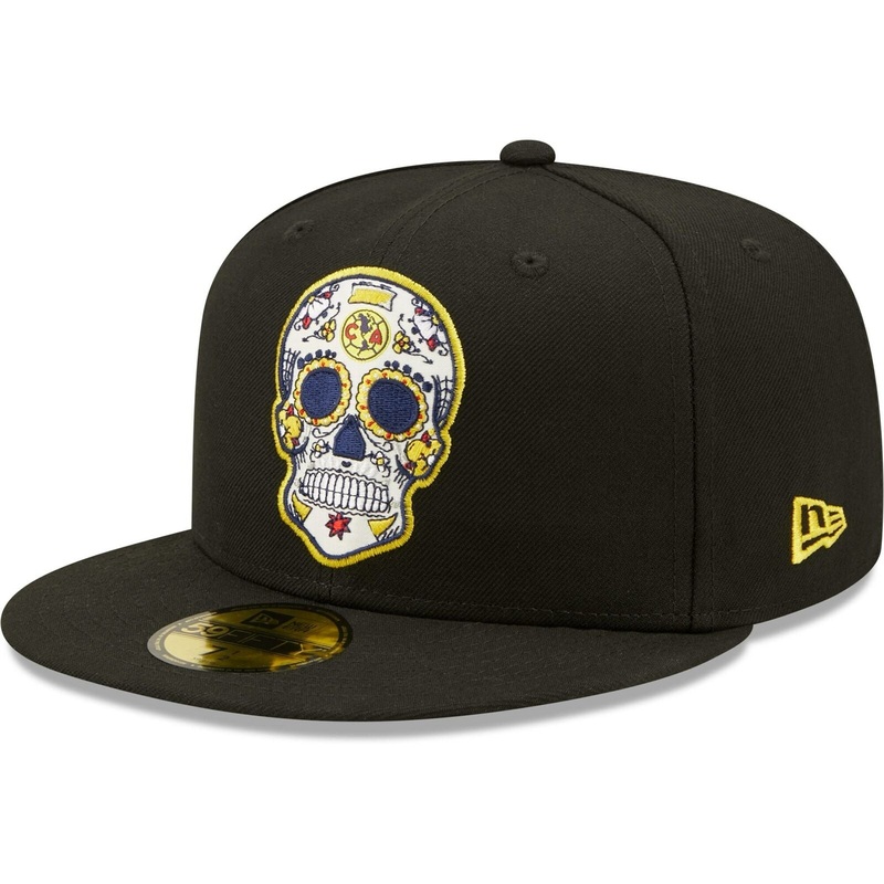 New Era Black Club America 59FIFTY Sugar Skull Fitted Hat