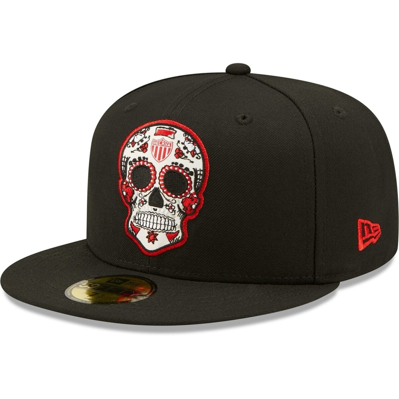 New Era Black Club Necaxa 59FIFTY Sugar Skull Fitted Hat
