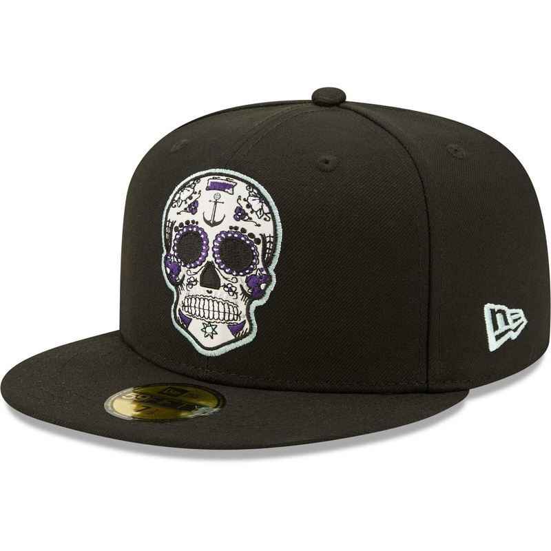 New Era Black Mazatln F.C. 59FIFTY Sugar Skull Fitted Hat
