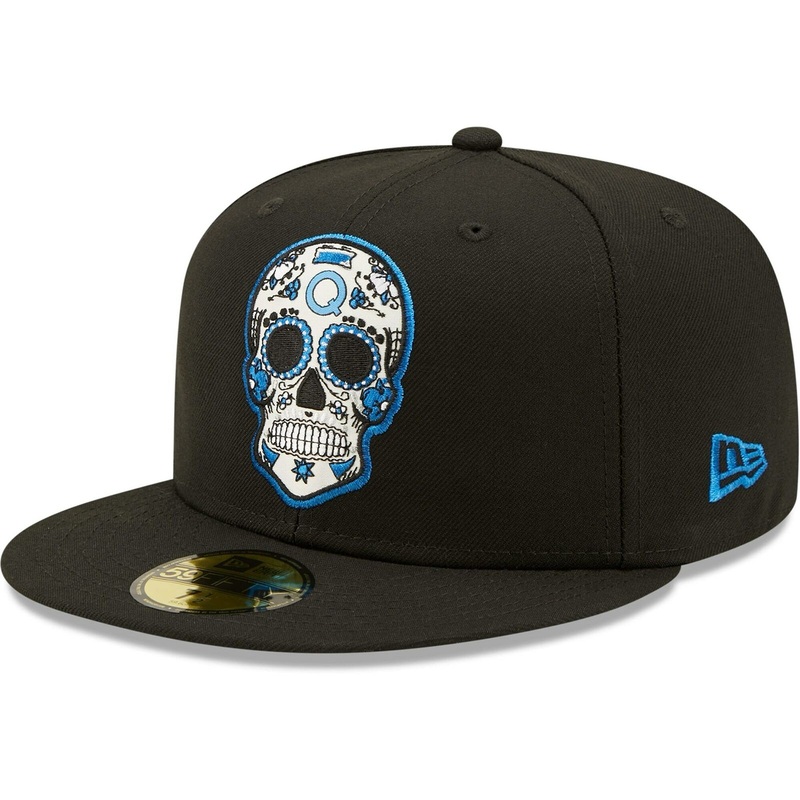 New Era Black Queretaro FC 59FIFTY Sugar Skull Fitted Hat