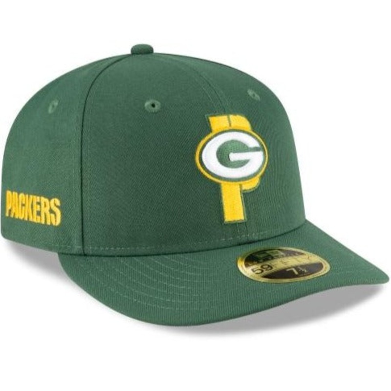 New Era Green Bay Packers Logo Mix Low Profile 59fifty Fitted Hat