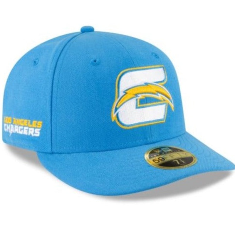 New Era Los Angeles Chargers Logo Mix Low Profile 59fifty Fitted Hat