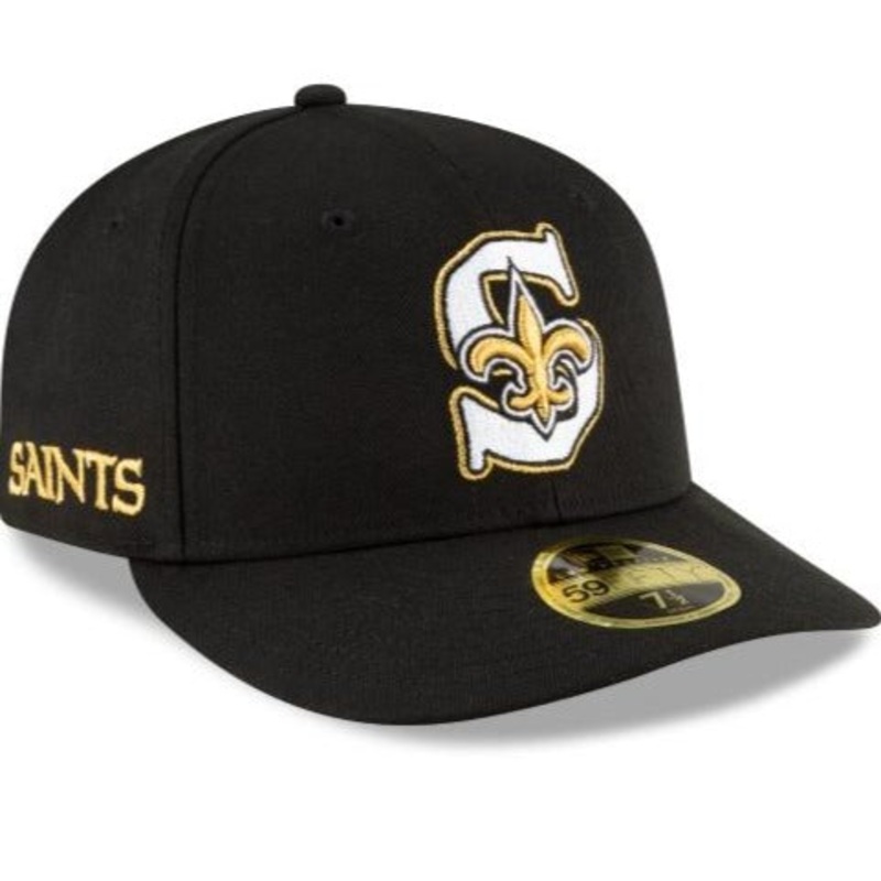 New Era New Orleans Saints Logo Mix Low Profile 59fifty Fitted Hat