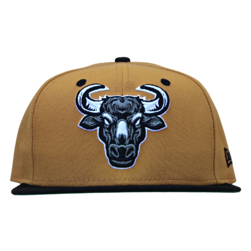 New Era RxCxG TORO Panama Tan/ Black Kelly Green Undervisor 59FIFTY Fitted Hat